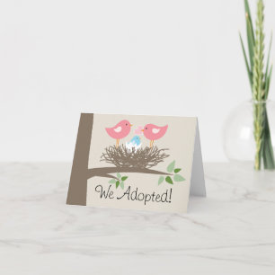 Adoption Ankündigung für Gay Couple - Vogelnest