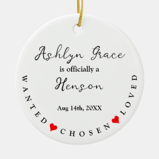 Adoption Ankündigung Gotcha Tag Neue Eltern Gesche Keramik Ornament