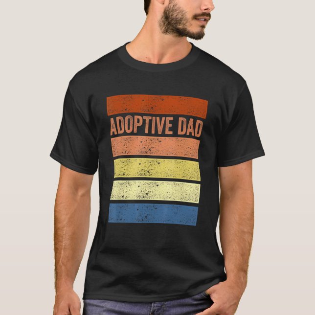 Adoption Announcement Day Dad Family 3 T-Shirt (Vorderseite)