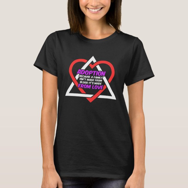 Adoption Announcement Day Family Gifts Happen T-Shirt (Vorderseite)