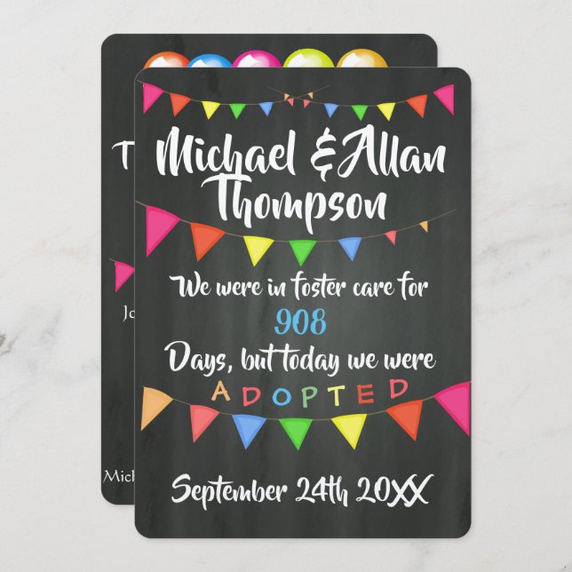 Adoption aus der Ankündigung zur Lebensmittelverso (Vorne/Hinten)