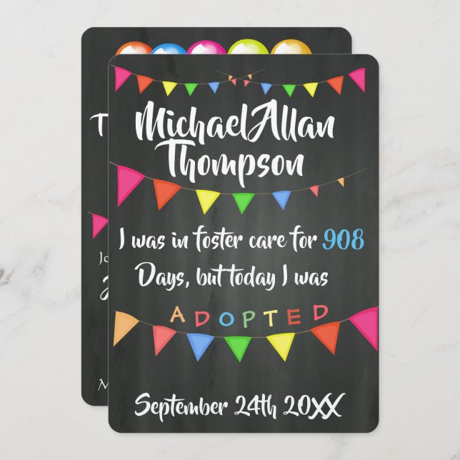 Adoption aus der Ankündigung zur Lebensmittelverso (Vorne/Hinten)