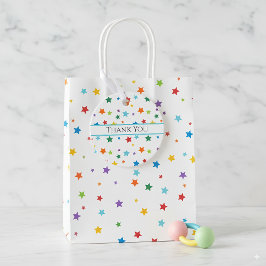 Adoption Baby Shower Vielen Dank Tag-Bright Stars Geschenkanhänger