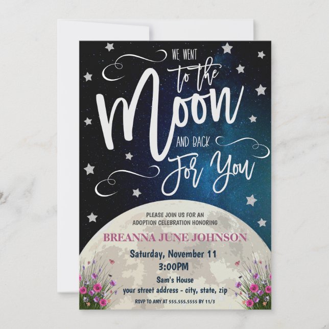 Adoption - Einladung (Vorderseite)