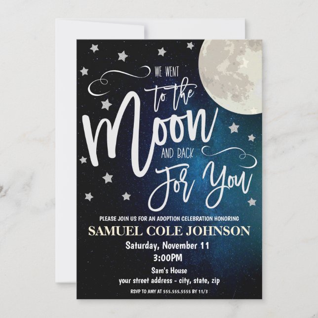 Adoption - Einladung (Vorderseite)