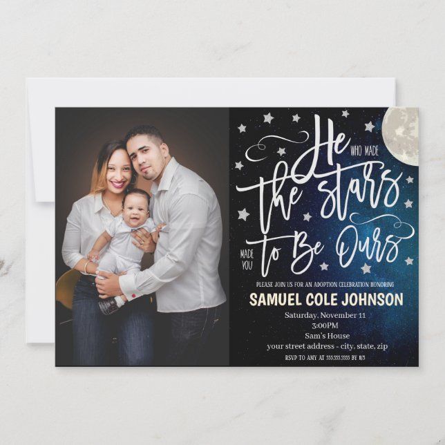 Adoption - Einladung (Vorderseite)