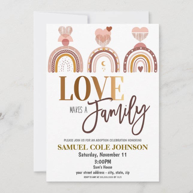 Adoption - Einladung (Vorderseite)