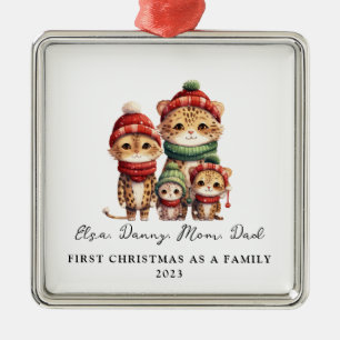 Adoption Erste Weihnachten als Familie von 4 Gepar Ornament Aus Metall