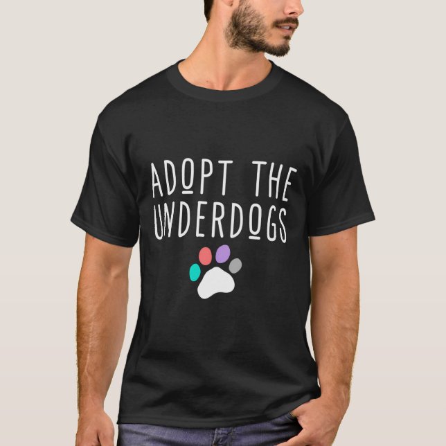 Adoption für niedliche Hunde oder Hunde T-Shirt (Vorderseite)