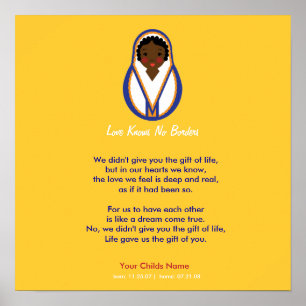 Adoption Gedicht - Afrika Poster
