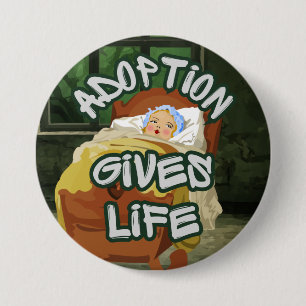 Adoption Gibt Leben Button