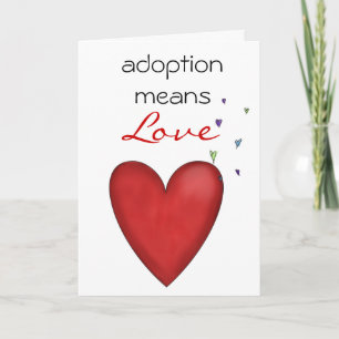 Adoption Glückwunschkarte Karte