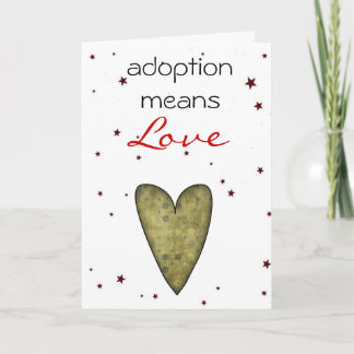 Adoption Glückwunschkarte Karte