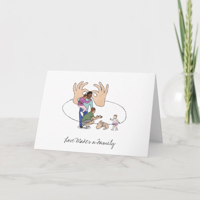 Adoption Glückwunschkarte Karte (Vorderseite)