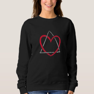Adoption Herzfunktion Liebe Symbol für Kinderhilfe Sweatshirt