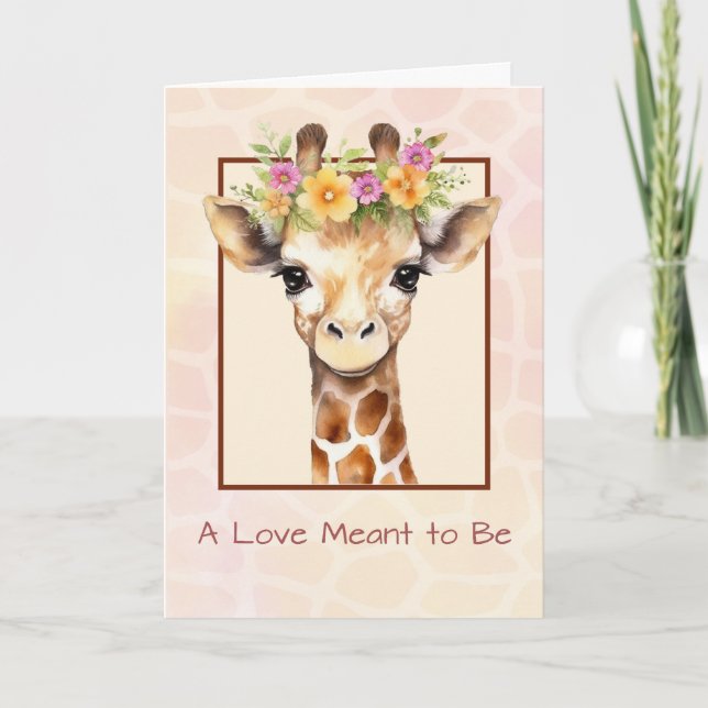 Adoption Herzlichen Glückwunsch Girl Sweet Safari  Karte (Vorderseite)