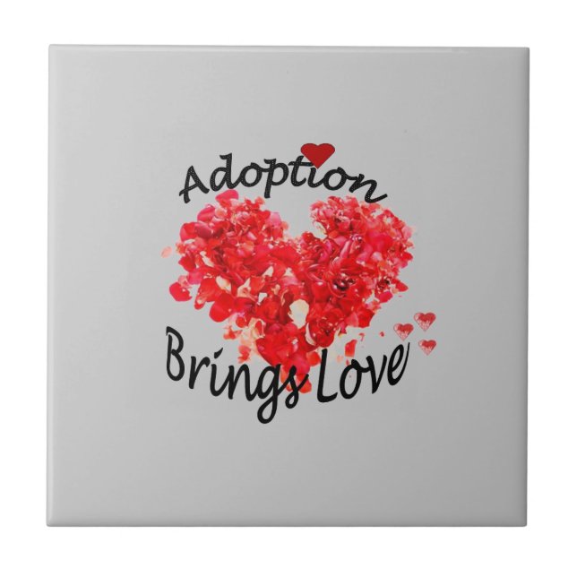 Adoption holt Liebe-Fliese Fliese (Vorderseite)