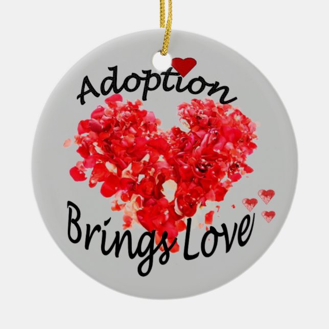 Adoption HOLT LIEBE Verzierung Keramik Ornament (Vorne)