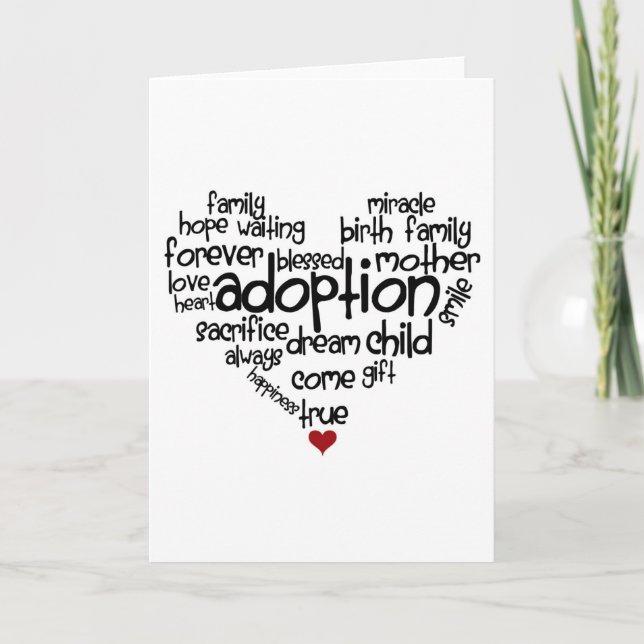 Adoption Karte (Vorderseite)