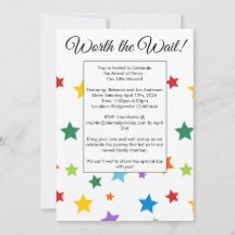 Adoption Kinderdusche Einladung