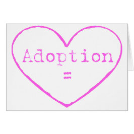 Adoption = Liebe in rosa