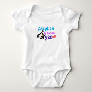 Adoption Meine Lieblings-Ja-Mama Baby Strampler