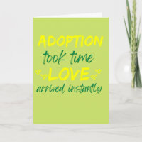 Adoption nahm die Liebe der Zeit auf.