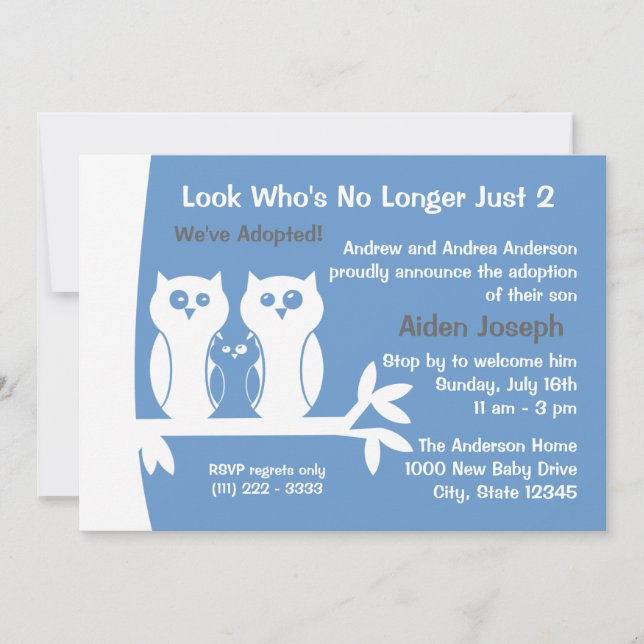 Adoption Open House Einladung (Vorderseite)