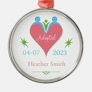Adoption Ornament Personalisiert als Erstes Weihna