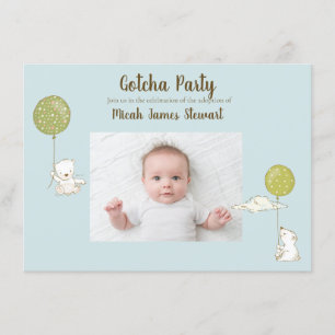 Adoption Party "Gotcha" Party für junge Menschen Einladung