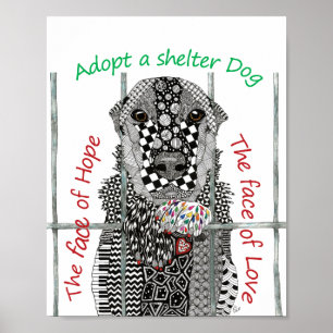 Adoption-Poster 8"x10" für Tiere Poster