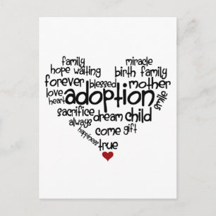 Adoption Postkarte