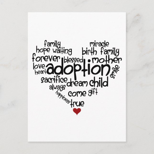 Adoption Postkarte (Vorderseite)