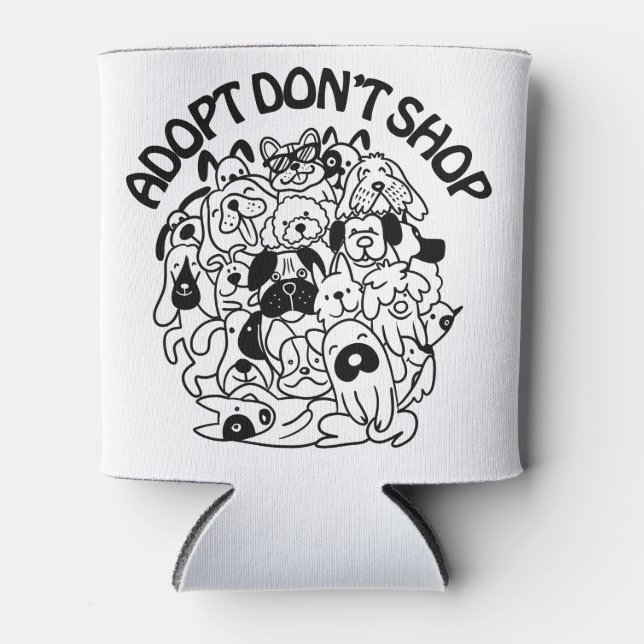 Adoption Retcue Coozie Cooler Dosenkühler (Vorderseite)