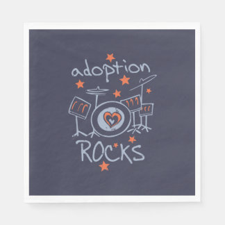Adoption Rocks Party Napkin Serviette