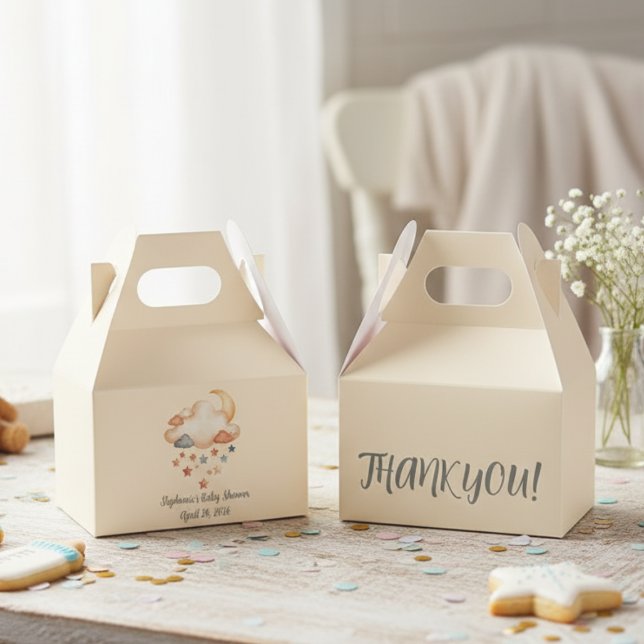 Adoption Shower – Dreamy Star Geschenkschachtel (Baby shower guest favor box)