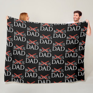 Adoption Stiefvater BONUS-DAD Vatertag Fleecedecke