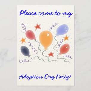 Adoption Tag Party Einladung