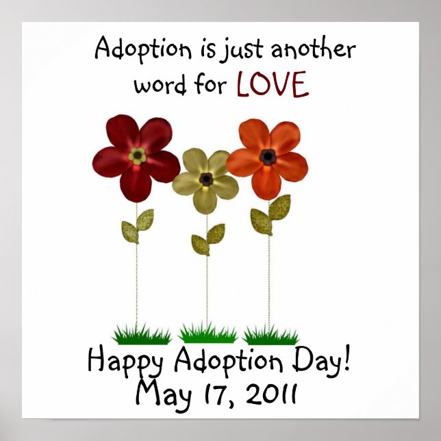 Adoption-Tagesposter Poster (Vorne)