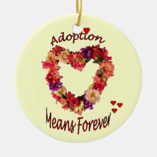 Adoption verzieren für immer keramik ornament