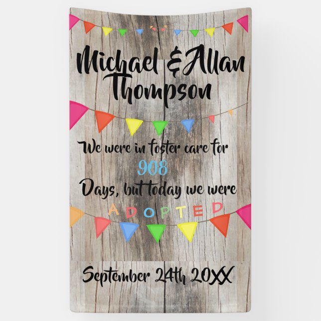 Adoption von der Pflegesorgfalt-Zeichen-Gewohnheit Banner (Vertikal)