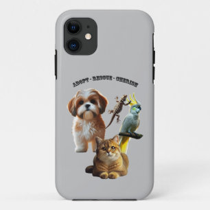 Adoption von Haustieren mit Hunden, Katzen, Vögeln Case-Mate iPhone Hülle