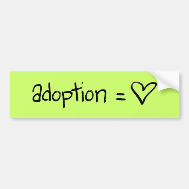 adoptionequalslove autoaufkleber (Vorne)