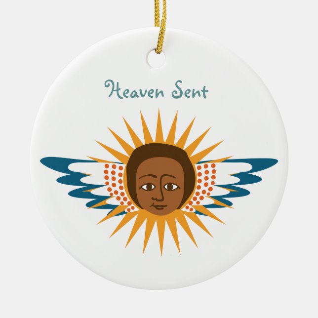 Adoptions-Engels-Verzierung Keramik Ornament (Vorne)