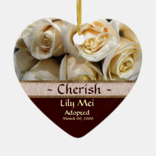 Adoptions-Mitteilungs-Verzierung Keramik Ornament