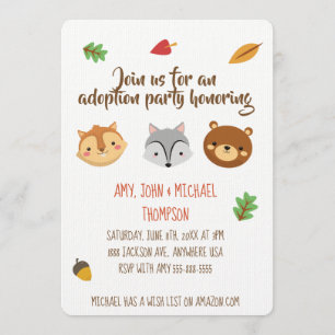 Adoptions-Party Announcment - Einladungen