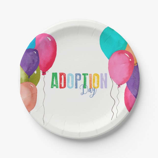 Adoptions-Party-Sammlung Pappteller (Vorderseite)