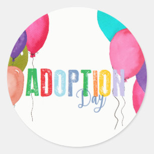 Adoptions-Party-Sammlung Runder Aufkleber