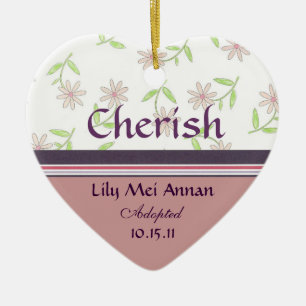 Adoptions-Verzierung Keramik Ornament