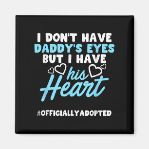 Adoptionsankündigungs-Tag Familie Vater Herz Magnet